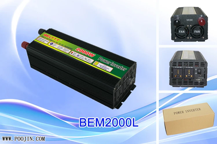 От китайской фабрики 2000 Вт 24 В постоянного тока в переменного модифицированный