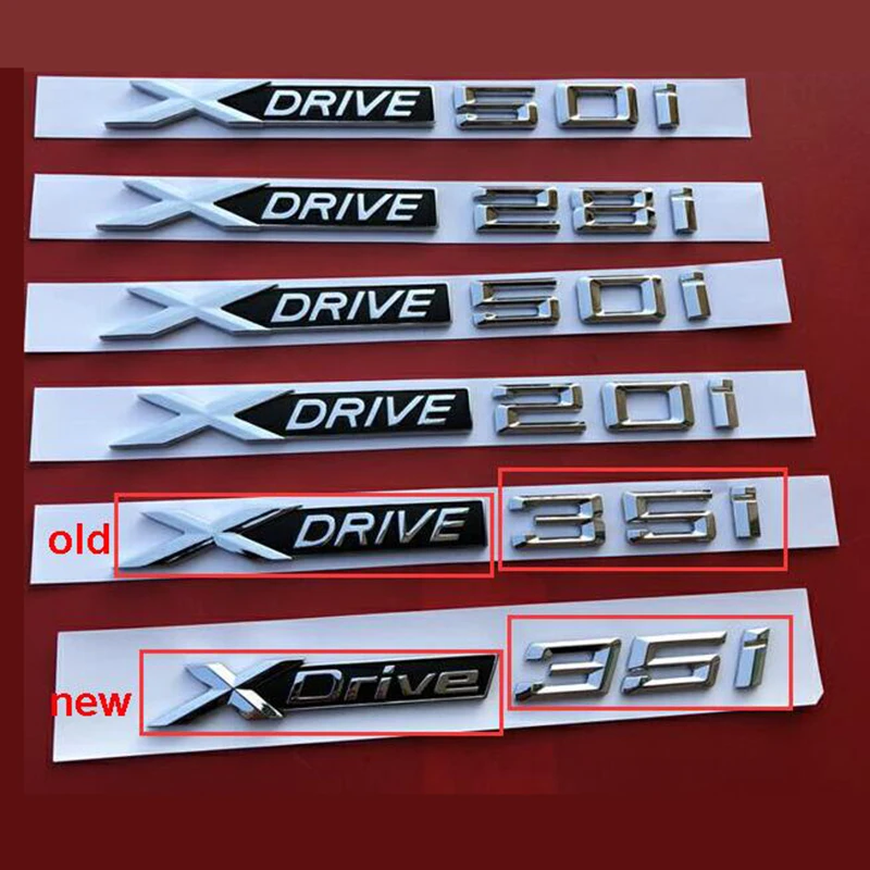 Старая/Новая XDrive 18i 20i 25i 28i 30i 35i 40i 48i 50i эмблема с номером для X1 X3 X4 X5 X6 значок на