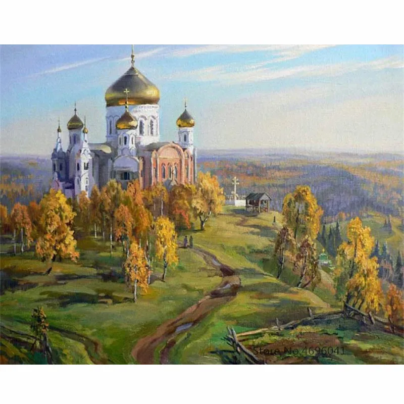 Раскрашивание по номерам рамки картины Домашний декор холст живопись украшения