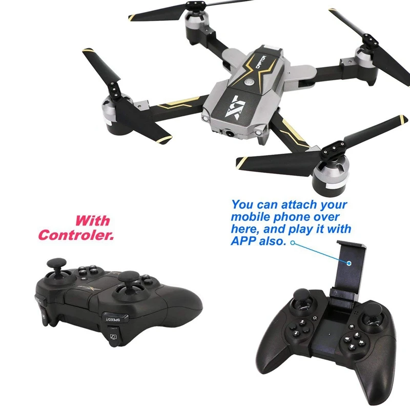Attop Xt Pack 8 оптический Дрон Fpv Rc с камерой Live Video складной Квадрокоптер один ключ