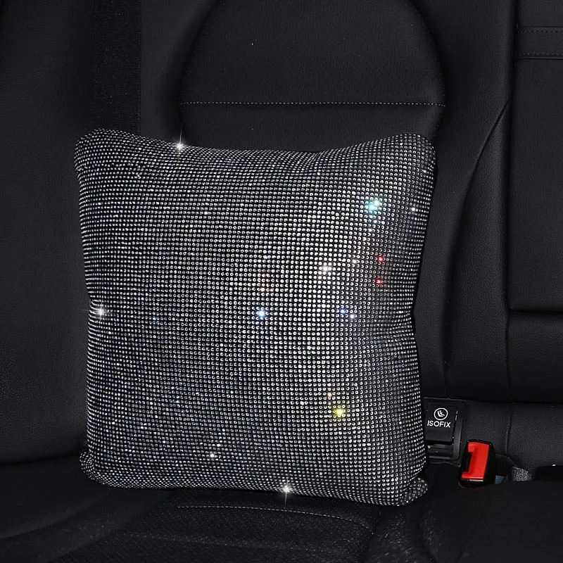 Bling со стразами и кристаллами подушка для шеи в автомобиль поддержка талии Алмаз