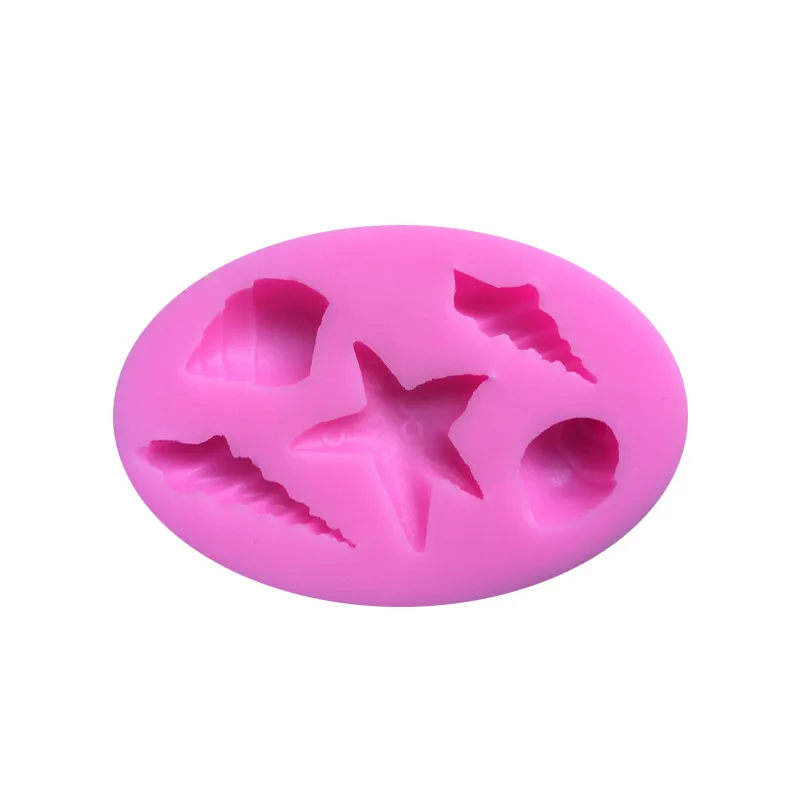 Мини Starfish ракушки Улитка Раковины Форма клей формы помадка форма для пирога