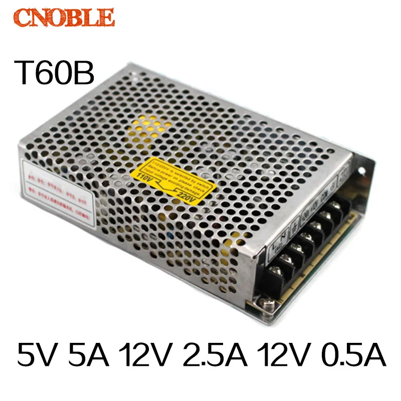 

60W Triple output 5V 12V -12V Switching power supply smps AC to DC
