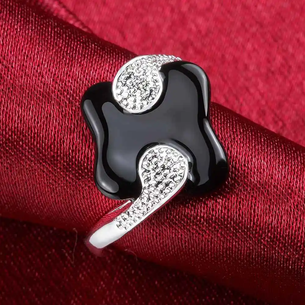 Модные новые брендовые дизайнерские серебряные кольца с серебристым покрытием