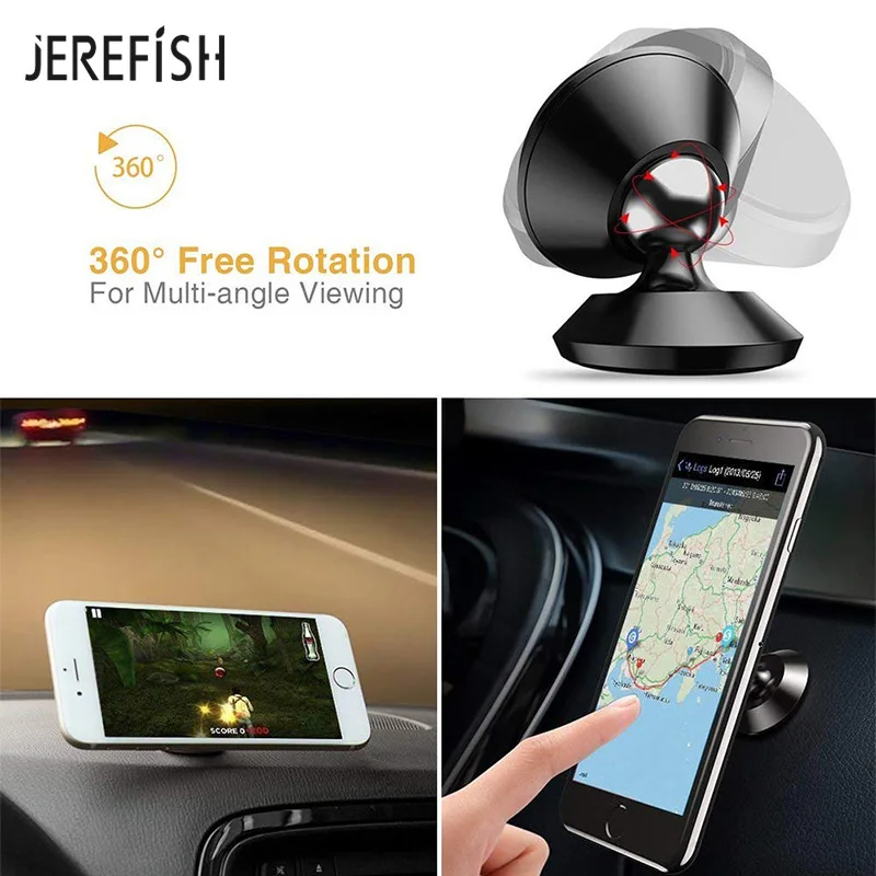 Автомобильный держатель для телефона JEREFISH магнитный приборной панели iPhone X Xs Galaxy