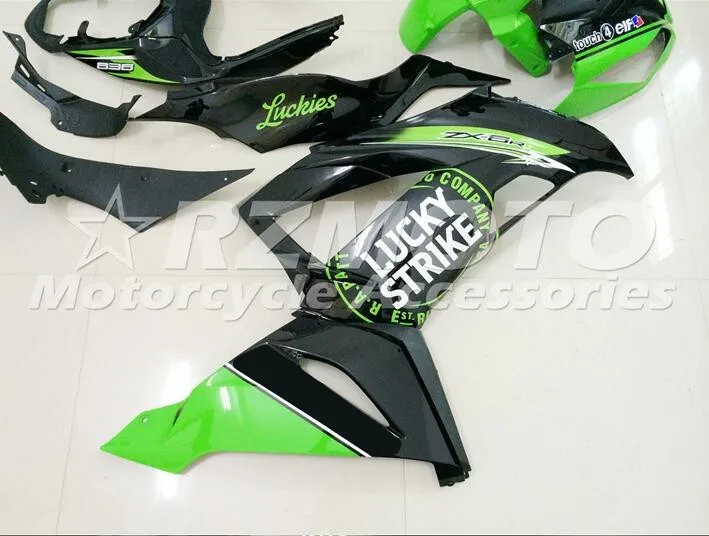 Новый ABS полный комплект обтекателей подходит для Kawasaki ZX6R 2013 2014 2015 2016 2017
