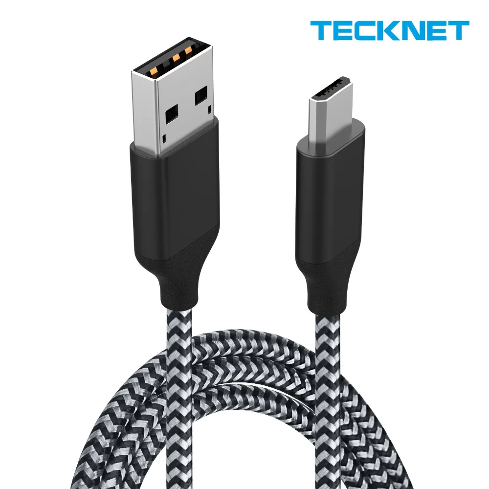 Tecknet Micro USB кабель 2.4A Быстрая зарядка кабель синхронизации данных и зарядки для Android Xiaomi samsung Tablet Microusb телефон зарядное устройство кабель