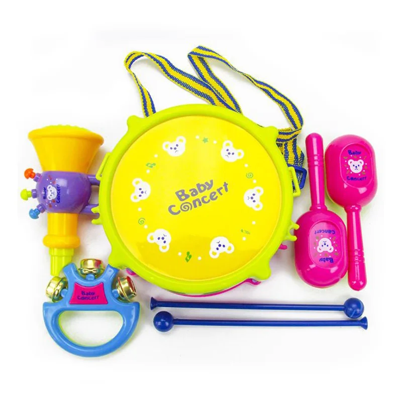 Детский пластиковый барабан для раннего развития от 1 до 6 месяцев|early education|hand drum
