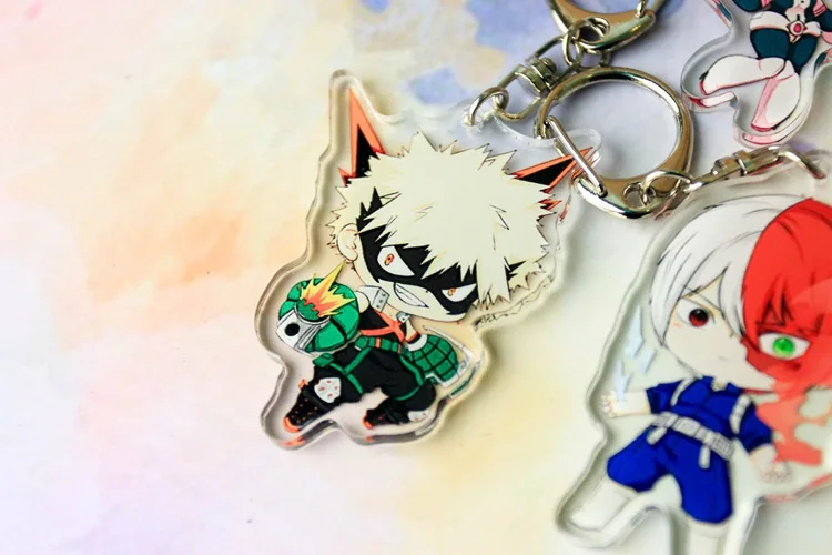 Аниме Моя геройская Академия Boku no Hero Akademia Midoriya Bakugou Katsuki акриловый брелок экшн