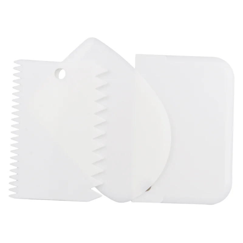 3Pcs Food Grade Plastic Pastry Fondant Cake Cookie Side Scraper Kitchen Tools Smoother Cooking Modeling Tool Suit | Дом и сад