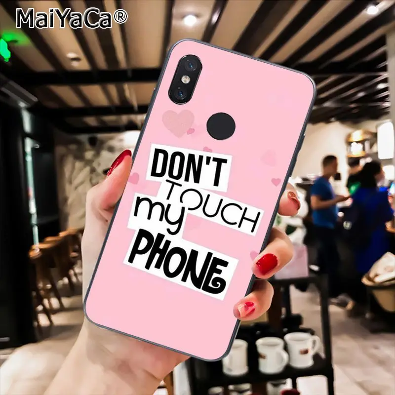 MaiYaCa не надписью «Don't Touch My Phone»(не трогай мой чехол для телефона для Xiaomi Redmi8 4X 6A S2 7A 5A Redmi 5 5Plus Note5 7 Note8pro