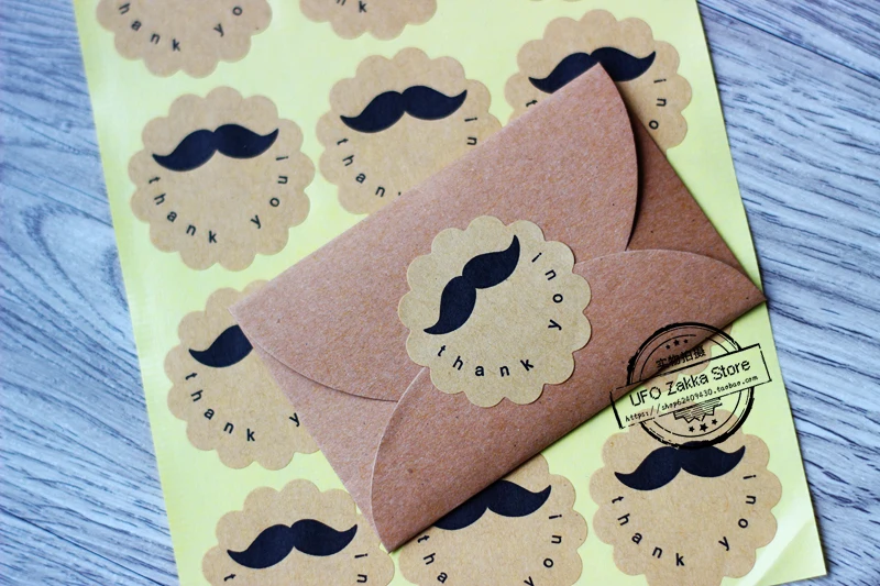 360 шт. бесплатная доставка ретро стикер в виде усов/стикер подарок клейкая бумага