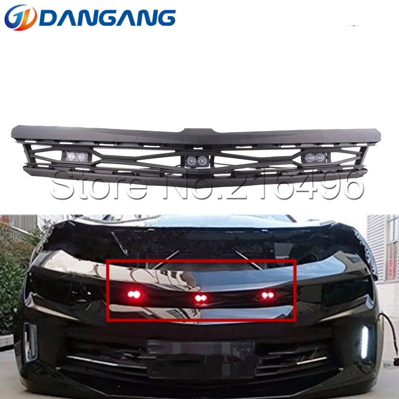 Решетка гриль подходит для- Chevy Camaro 1LT и RS с DRL сглаза/очень яркий красный светодиодный светильник Embedde