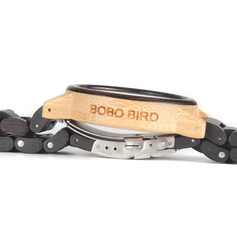 Мужские наручные часы унисекс BOBO BIRD N14 из дерева и бамбука легкие с деревянным