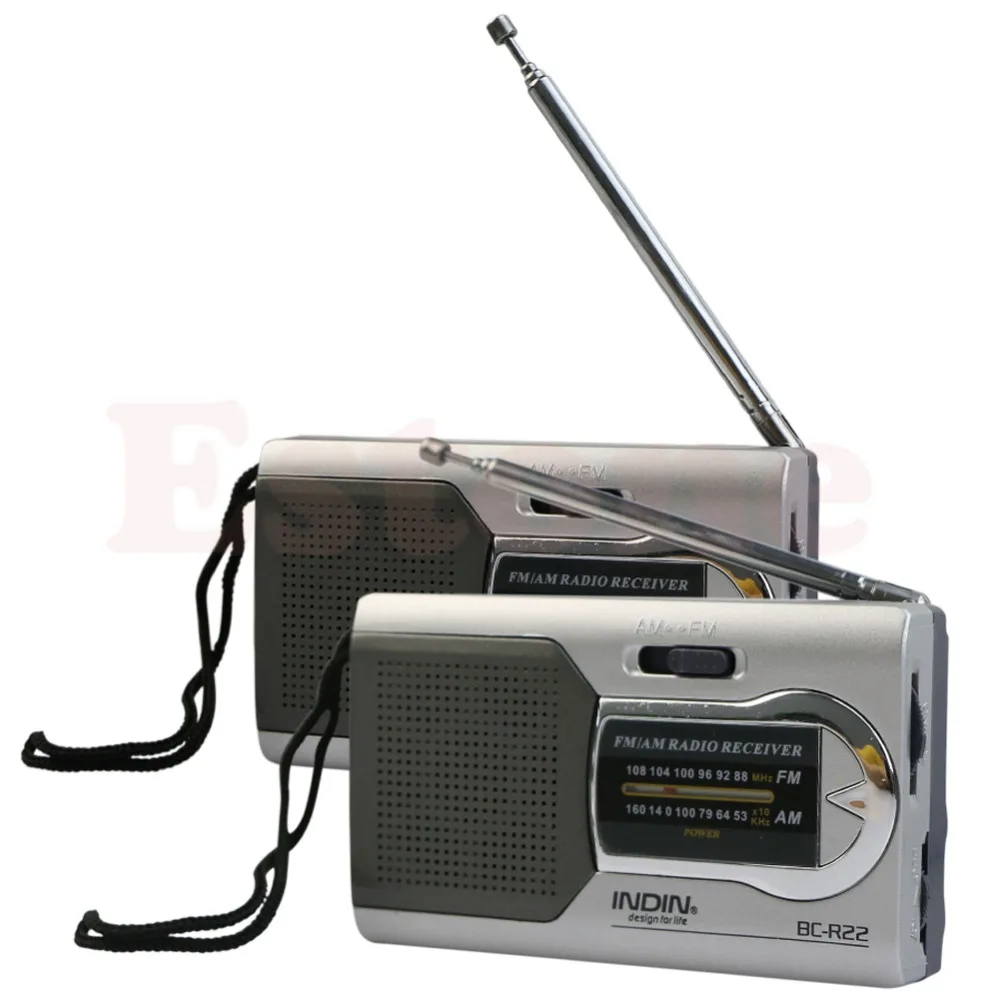 Универсальный тонкий AM/FM мини радио мировой приемник стерео колонки MP3