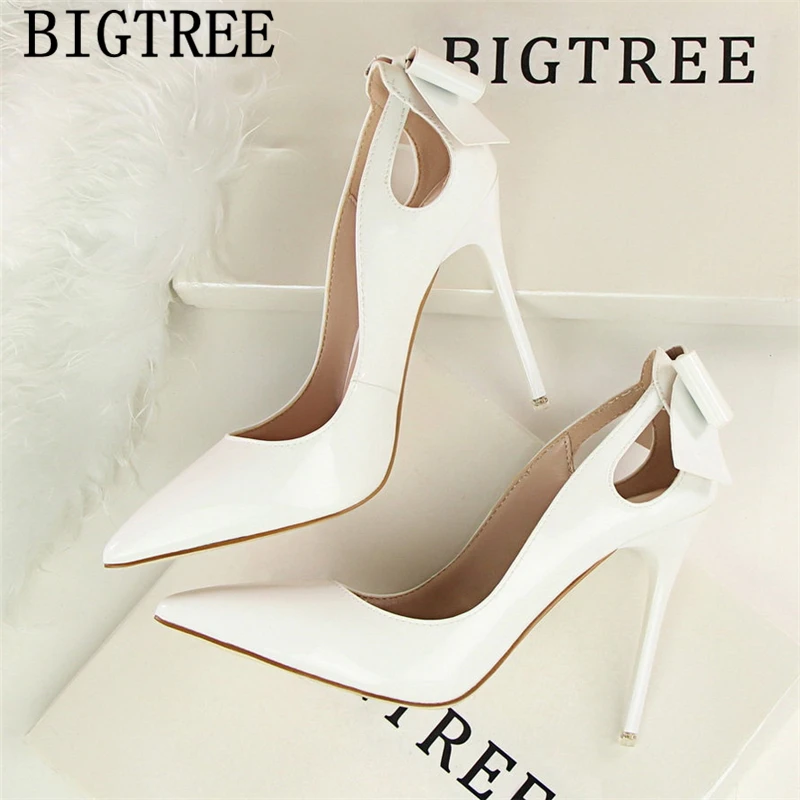 Bigtree Shoes Sexy High Heels Stiletto Pumps Women Black Valentine Fetish Ayakkabi | Обувь