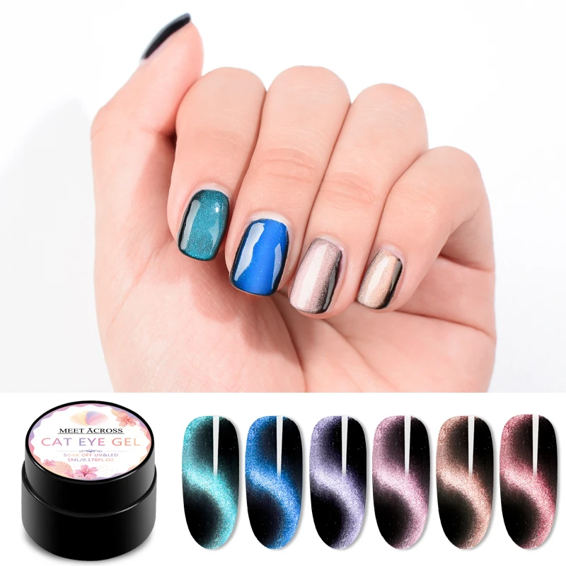 Магнитный Гель-лак для ногтей 5D кошачий глаз УФ-гель Хамелеон использования с