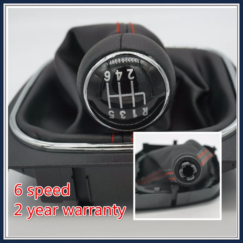 Жира Быстрая доставка Новый 6 Скорость Шестерни ручка переключения с кожаный