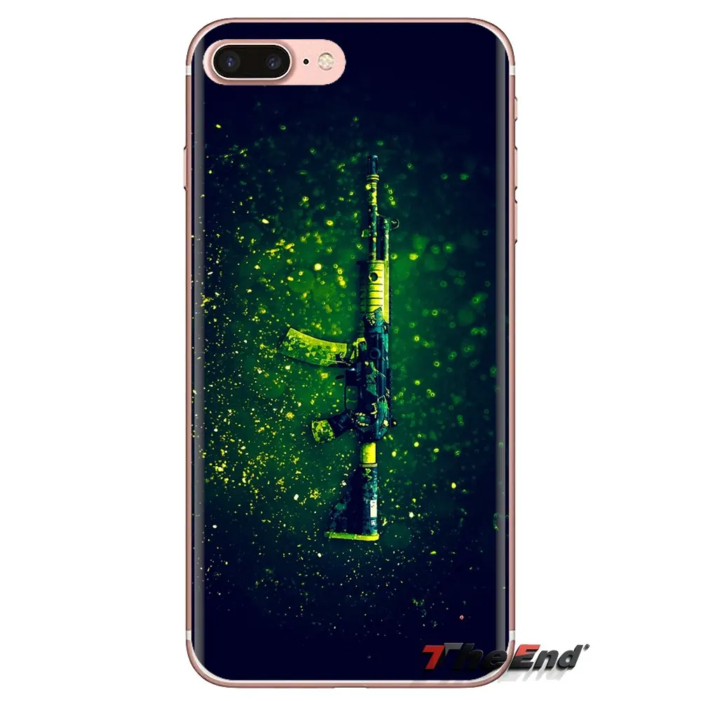 Мягкие прозрачные чехлы для iPod Touch Apple iPhone 4 4S 5 5S SE 5C 6 6S 7 8 X XR XS Plus MAX counter strike CS GO guns |