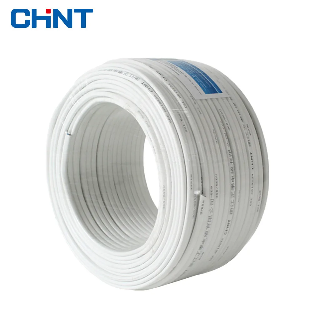 

CHNT Wire And Cable Mounted Parallel Flat Copper Wire Three Core Jacket Line BVVB 3 * 4 Square 100 Meters
