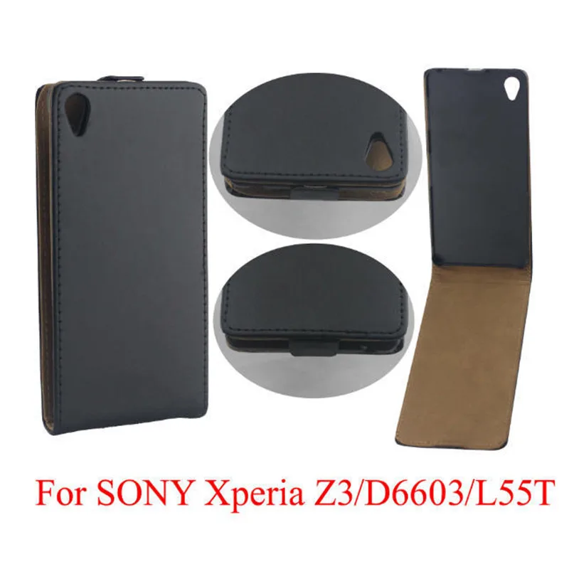Вертикальный флип-чехол из искусственной кожи чехлы Обложка для Sony Xperia Z3 D6603 L55T