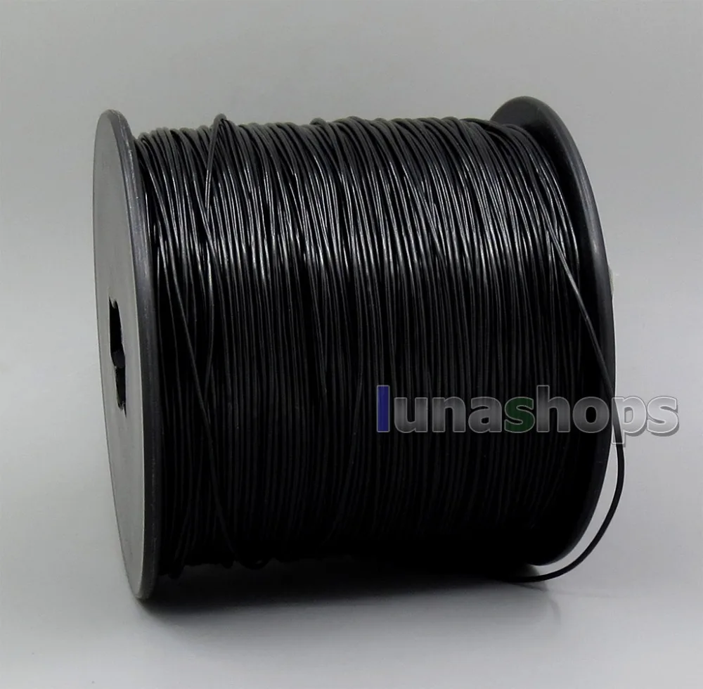 LN006013 200 м OCC+ посеребренный 24AWG 24*0,05 мм ПВХ(не Tefl) OD 1 мм кабель для наушников Навальный полуфабричный заказной ремонт