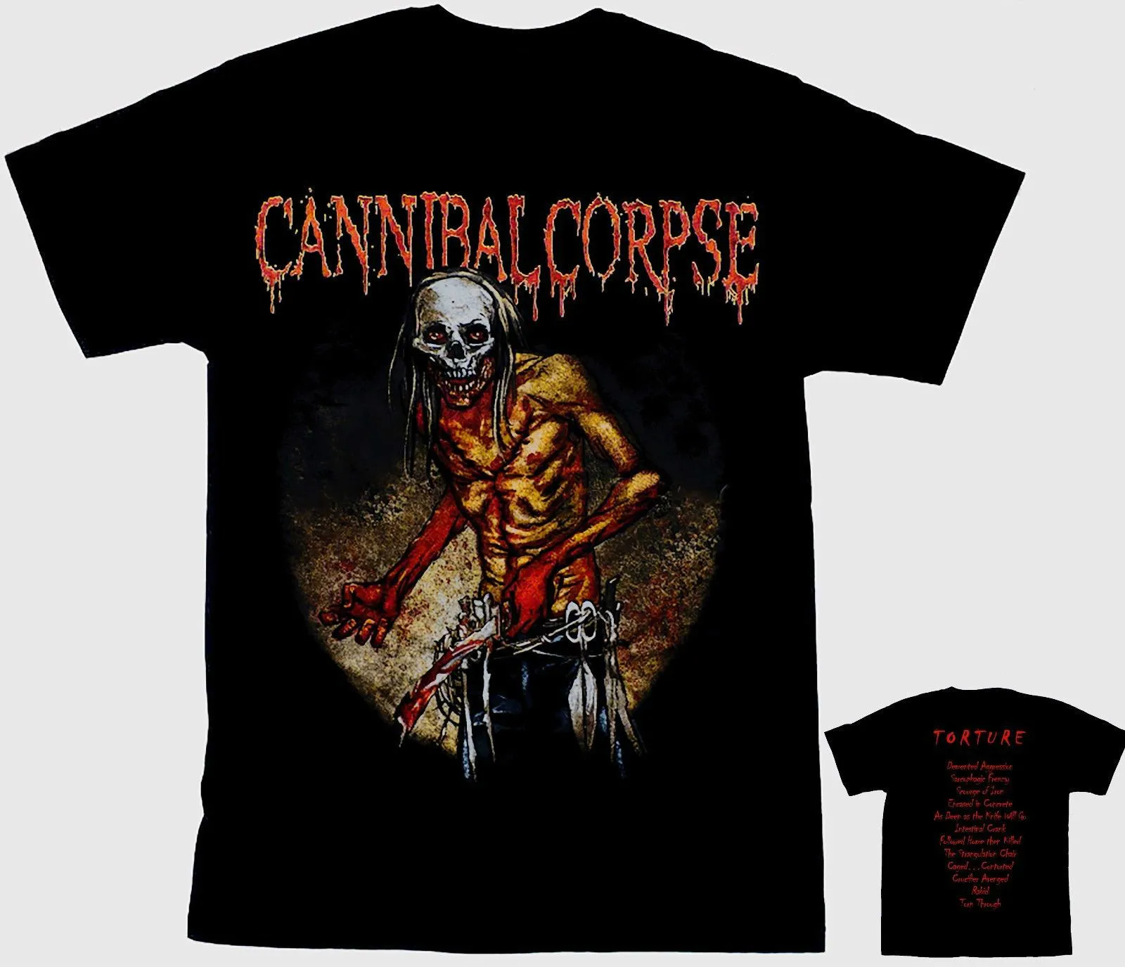 Cannibal Corpse-Torture-дэт-метал группа-Deicide футболка-Размеры: от S до 7XL Классическая