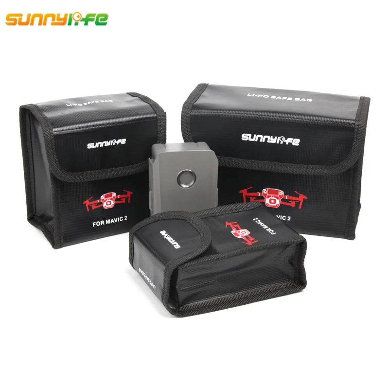 Sunynylife DJI Mavic Pro 2 Drone Accessories Battery Bag Protective Case Storage Fire-proof Safe Box for Zoom | Электроника