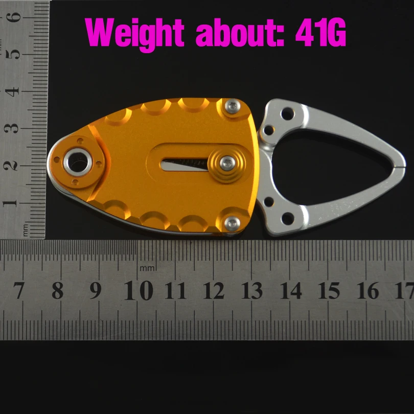 MNFT 1Pcs Aluminium Alloy Mini Fish Lip Grip Gripper Fishing Grabber Grips Control Pliers Hook Remover Lure Fishing Tackle Tool