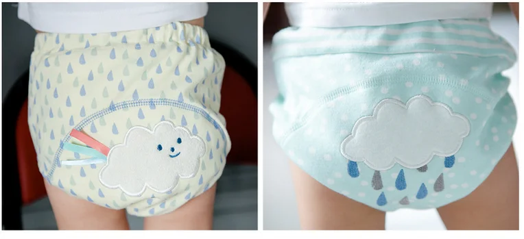 Многоразовые подгузники милые детские хлопковые тренировочные брюки бамбуковые