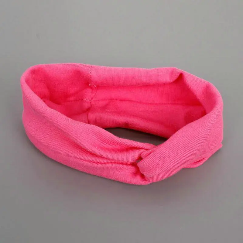 TD509 Cotton Wide Elastic Headband Leisure Turban Headbands Women Soft Headwear Variety of Wear Method Girls Hair Accessories | Детская