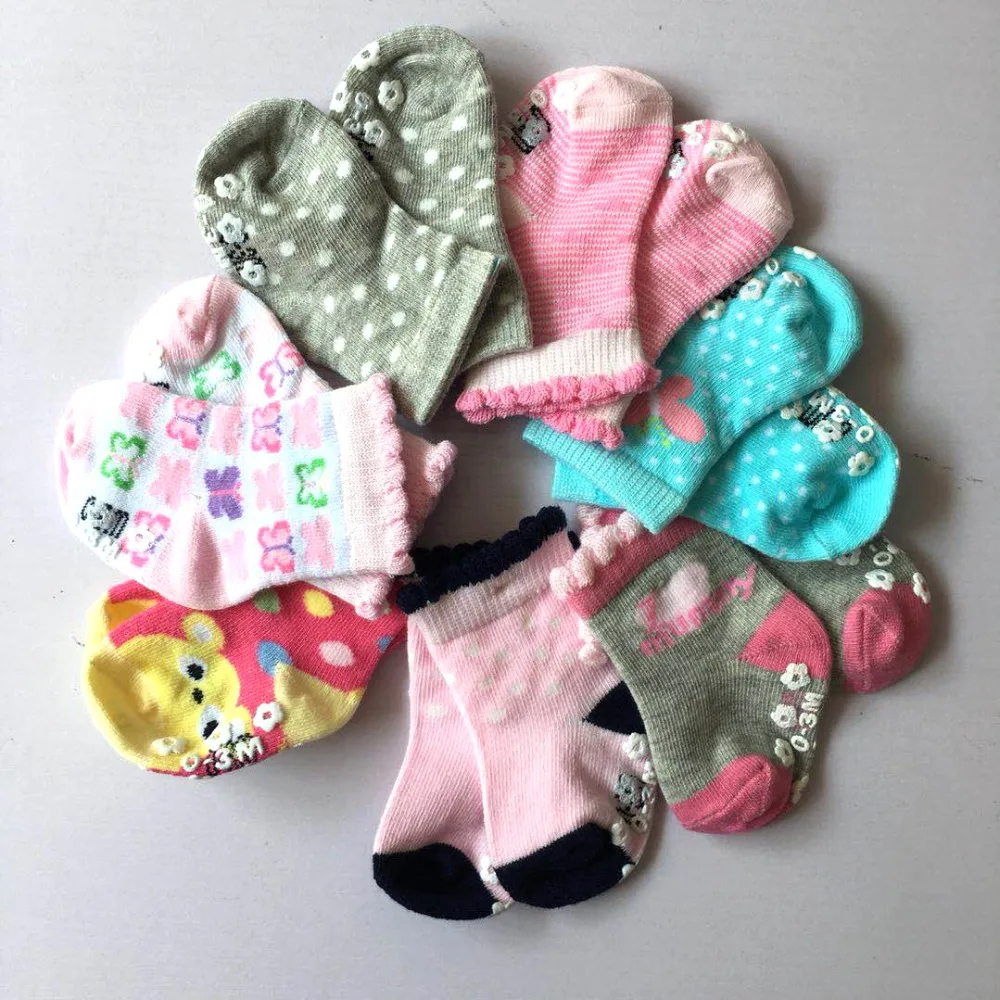 Носки bebes мягкие хлопковые нескользящие для новорожденных мальчиков и девочек 3