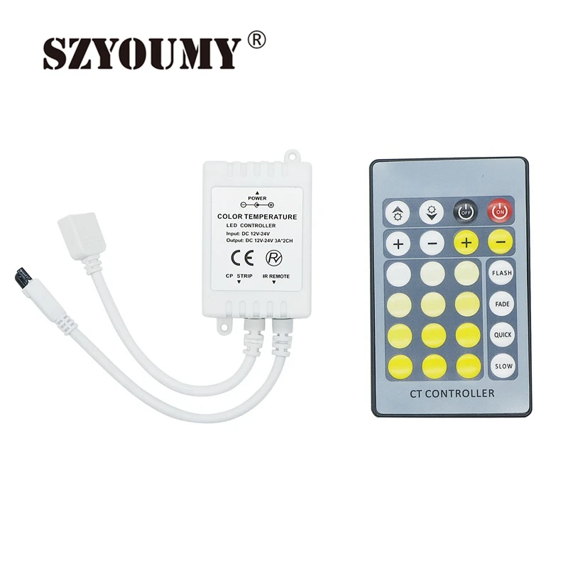 SZYOUMY Новый 24 кнопочный ИК пульт дистанционного управления диммером для двойной