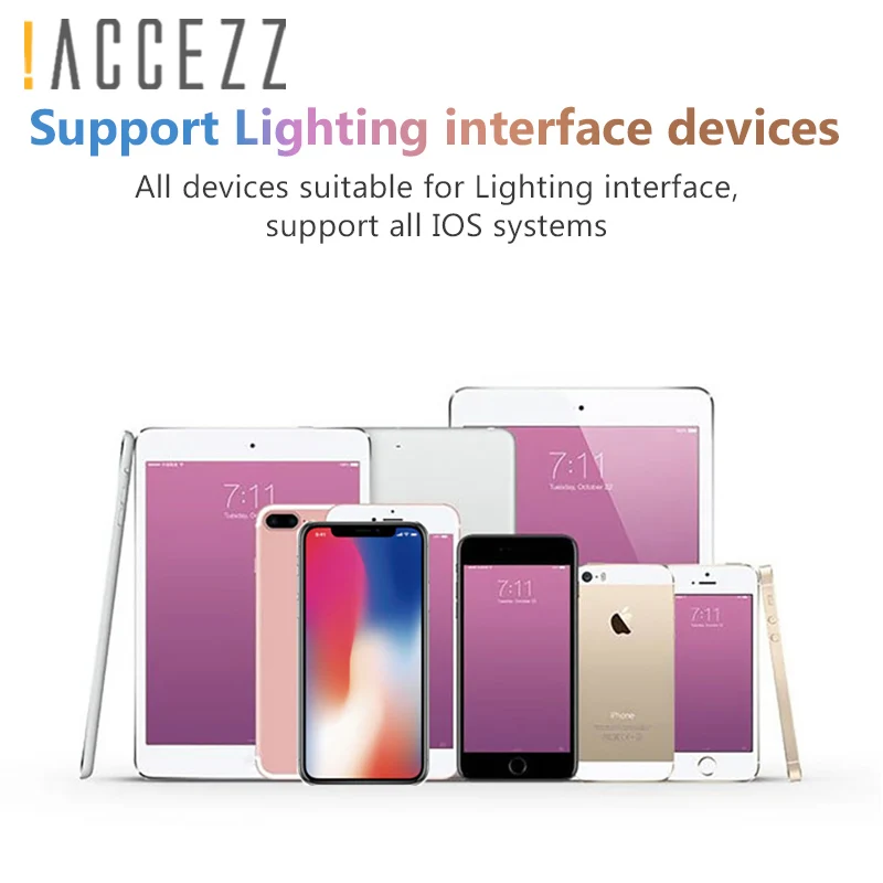 ! ACCEZZ 2 в 1 аудио зарядка подслушивающий разъем для iPhone XS XR X 7 8 Plus освещение 3 5 мм