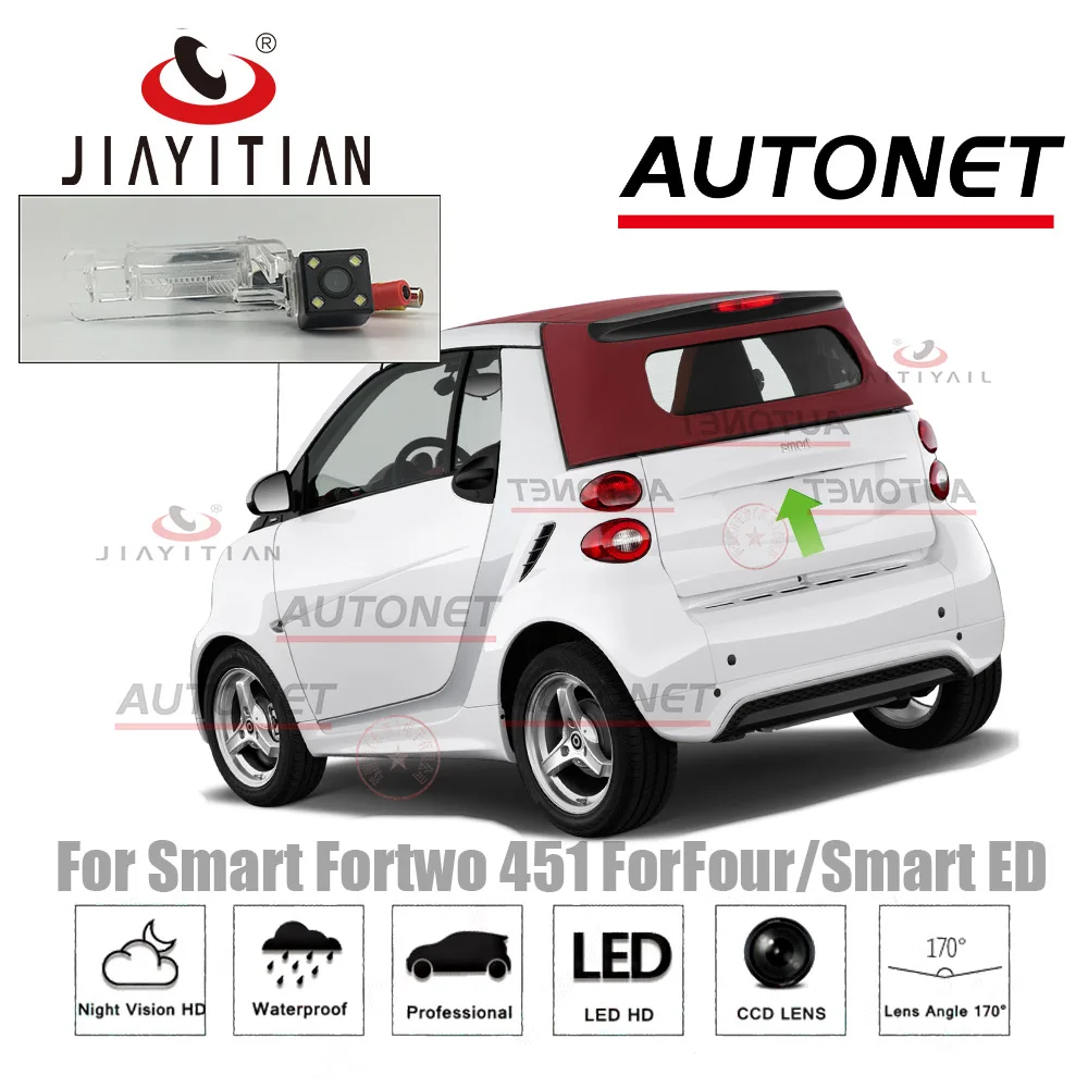 Фото Камера заднего вида JIAYITIAN для Smart Fortwo 451/Smart ED/Smart Brabus CCD ночное видение/камера