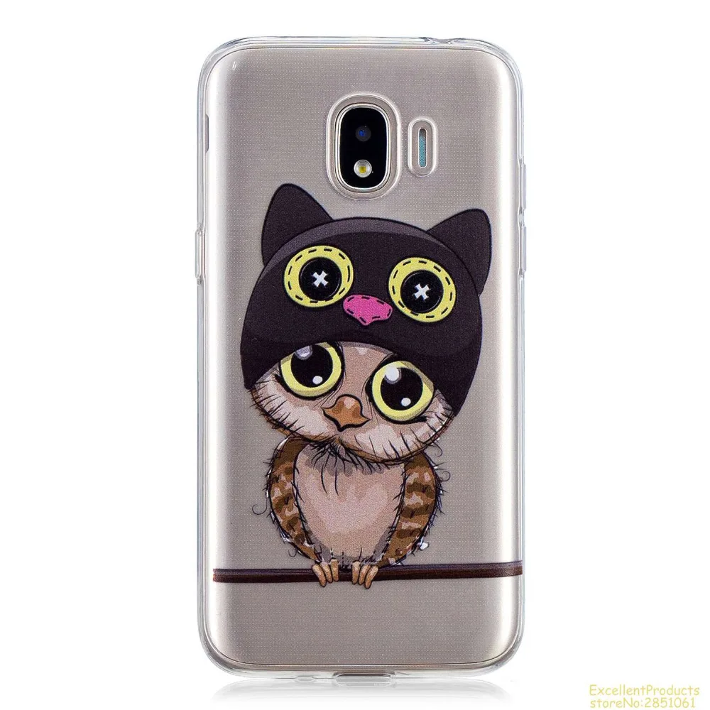 Силиконовый чехол для телефона samsung J2 PRO 2018 fundas hoesje Красивый Веселый мультяшный