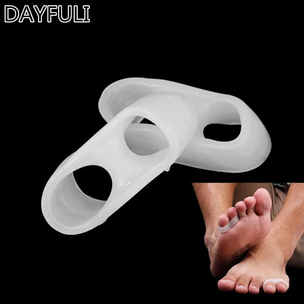 

Silicone Gel Toe Finger Separator feet care braces supports tools Pinky Guard Foot Hallux Valgus 1 Pair Foot Care Tools
