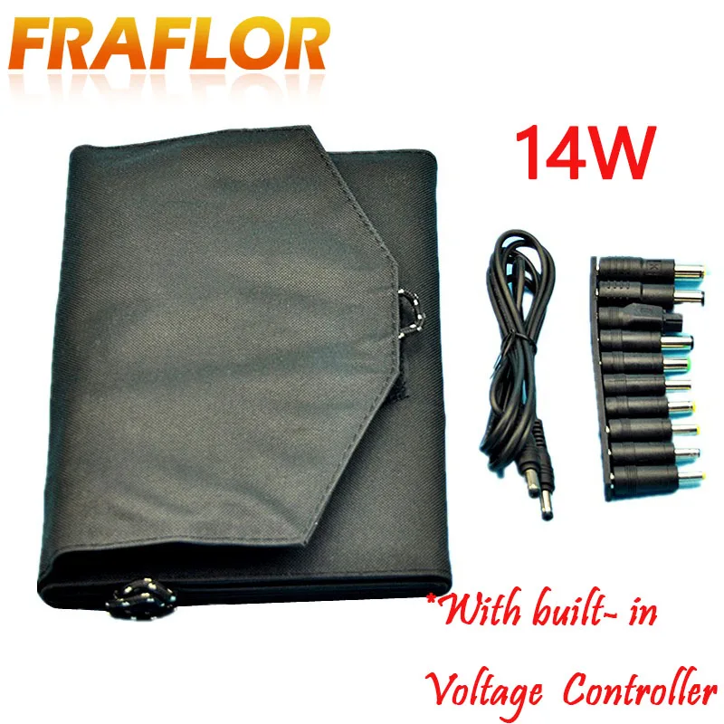 14 Вт 18В двойной Выход Водонепроницаемый складное Панели солнечные Зарядное