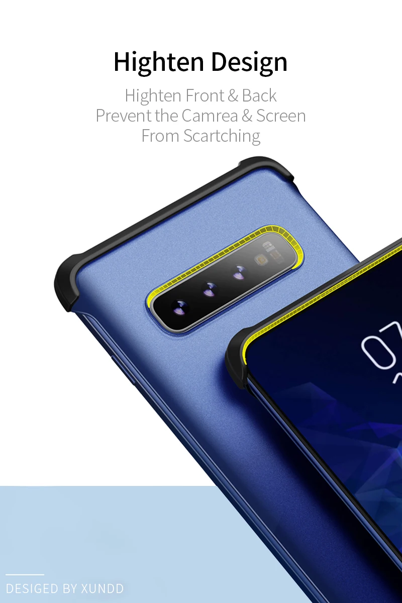 Для samsung Galaxy S10 Plus S10e чехол, Xundd яркие цвета подушки безопасности бампер чехол для Galaxy S10 S10+ с силиконовой веревкой