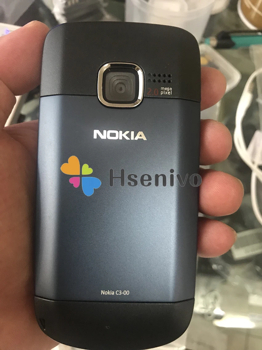 Восстановленный Оригинальный сотовый телефон Nokia C3 00 WIFI 2 Мп Bluetooth Jave|cell phones|unlocked