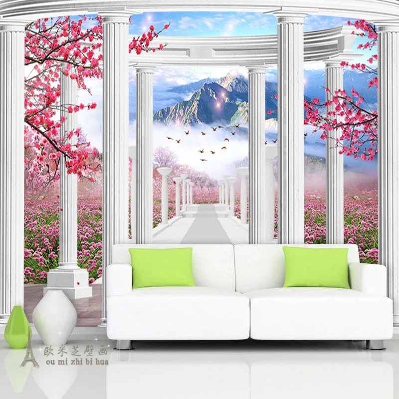 Обои с красивым настроением для спальни гостиной на стену вокруг телевизора над