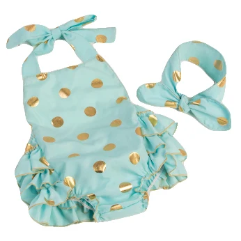 Roupa infantil/детский летний стильный комбинезон в Золотой горошек 4 цвета без рукавов