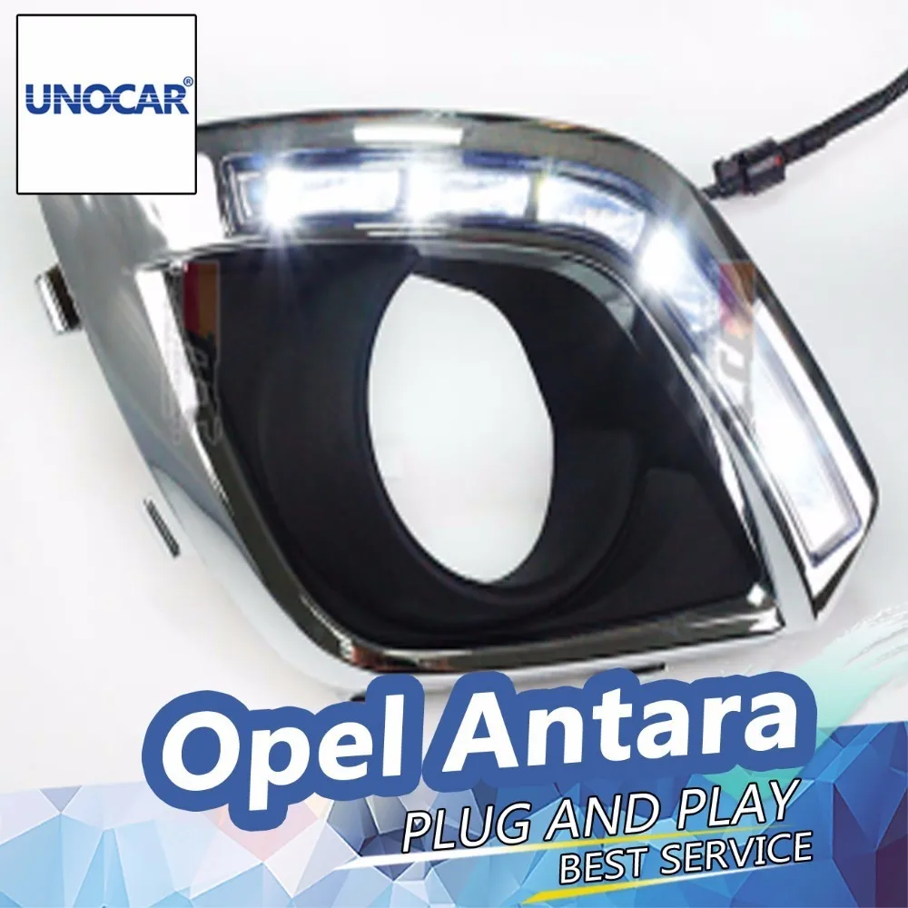 UNOCAR светодиодный DRL День Света для Opel Antara 2010 2014 дневного света Водонепроницаемый