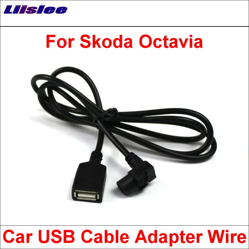 

Liislee Original Plugs To USB Adapter Conector For Skoda Octavia Car CD Radio Audio Media Cable Data Wire