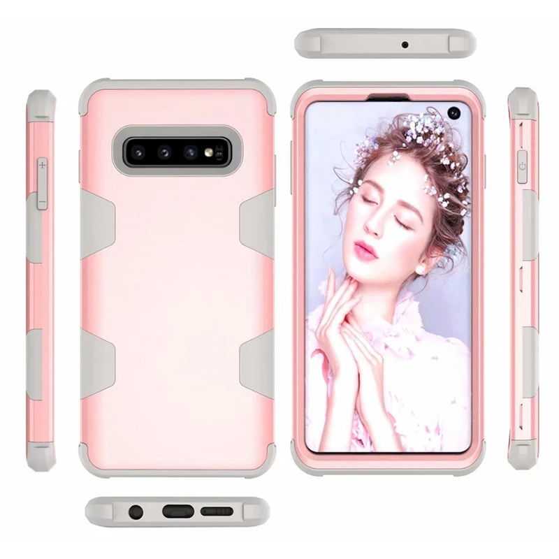 Чехол для телефона для samsung Galaxy S10 S10 Plus чехол s Броня PC задний Чехол ТПУ силикон бампер Note 9 8 S9 S8 чехол противоударный чехол