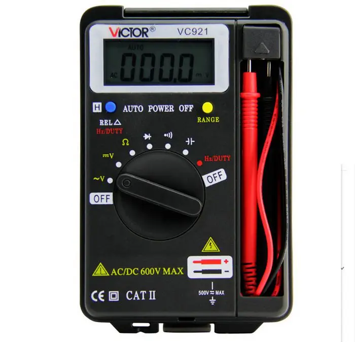 VICTOR VC921 Тип карты цифровой мультиметр портативный Авто диапазон Карманный