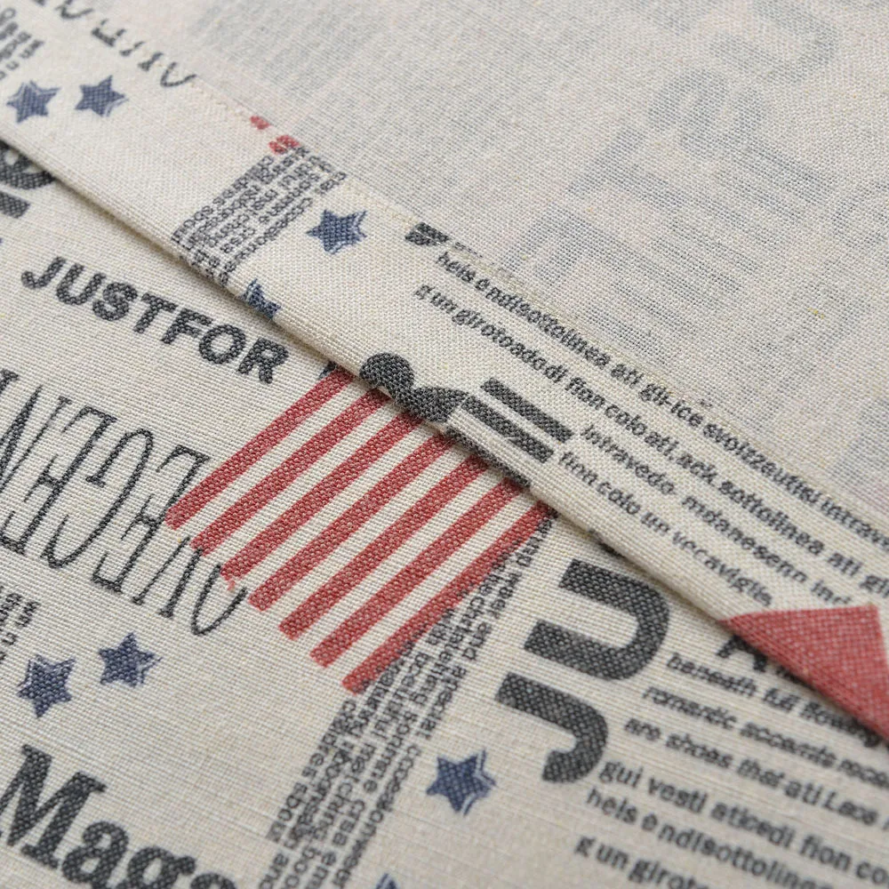 Текстильные ткани с принтом серия флагов и газет занавески из Мультяшные на окна