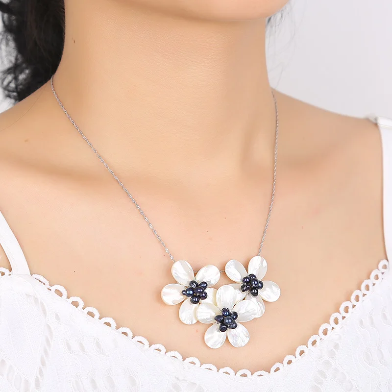 Натуральный морской жемчуг ювелирные изделия оригинальные цепочки с кулонами