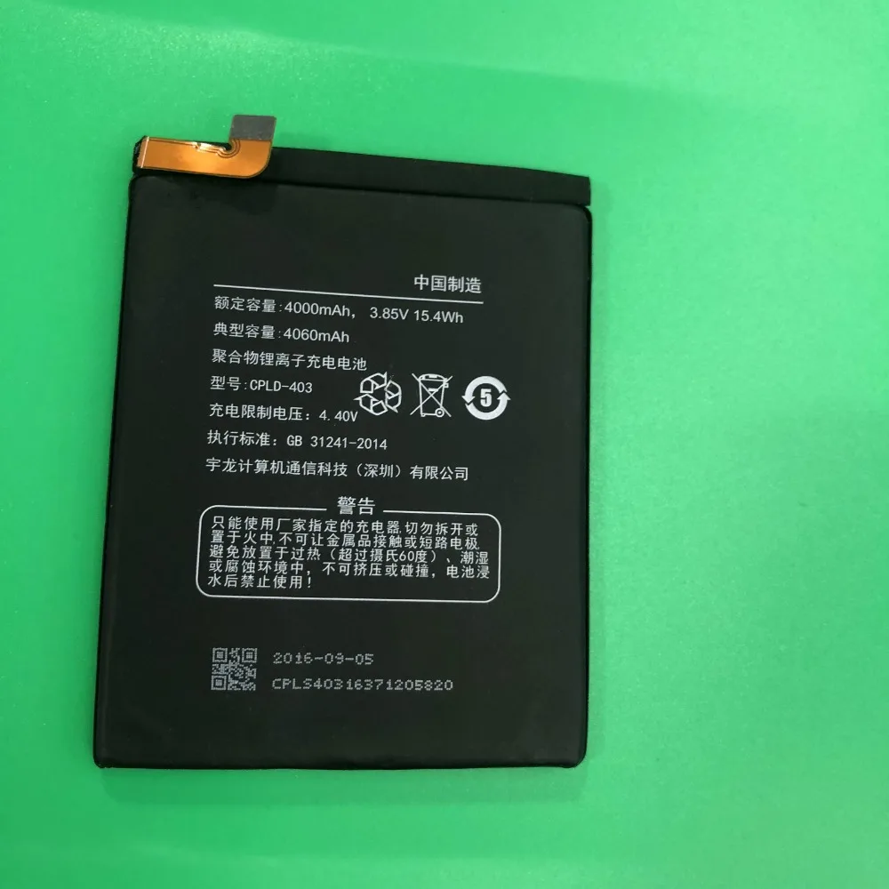 4000 mAh Мобильный телефон Батарея CPLD 403 для Coolpad лучшее качество 3 85 V запасная