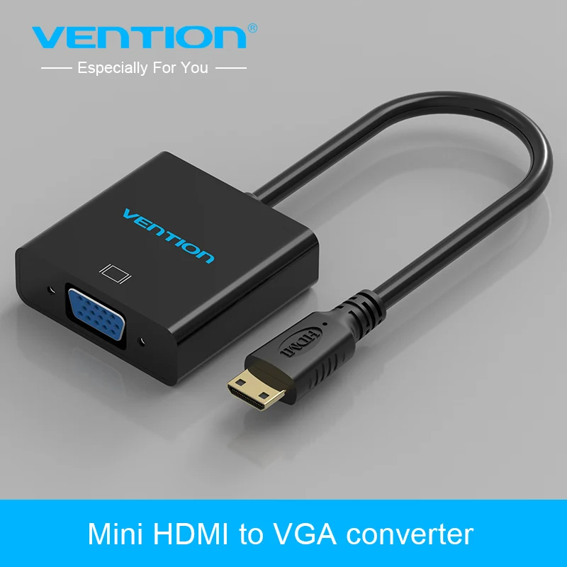 Адаптер Vention Mini HDMI VGA с аудио интерфейсом и источником питания для Xbox 360 PS3 PS4 Camera DV